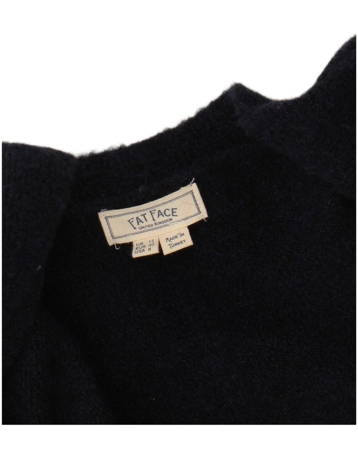 Γυναικείο πουλόβερ με ζακέτα Fat Face UK 12 Medium Navy Blue