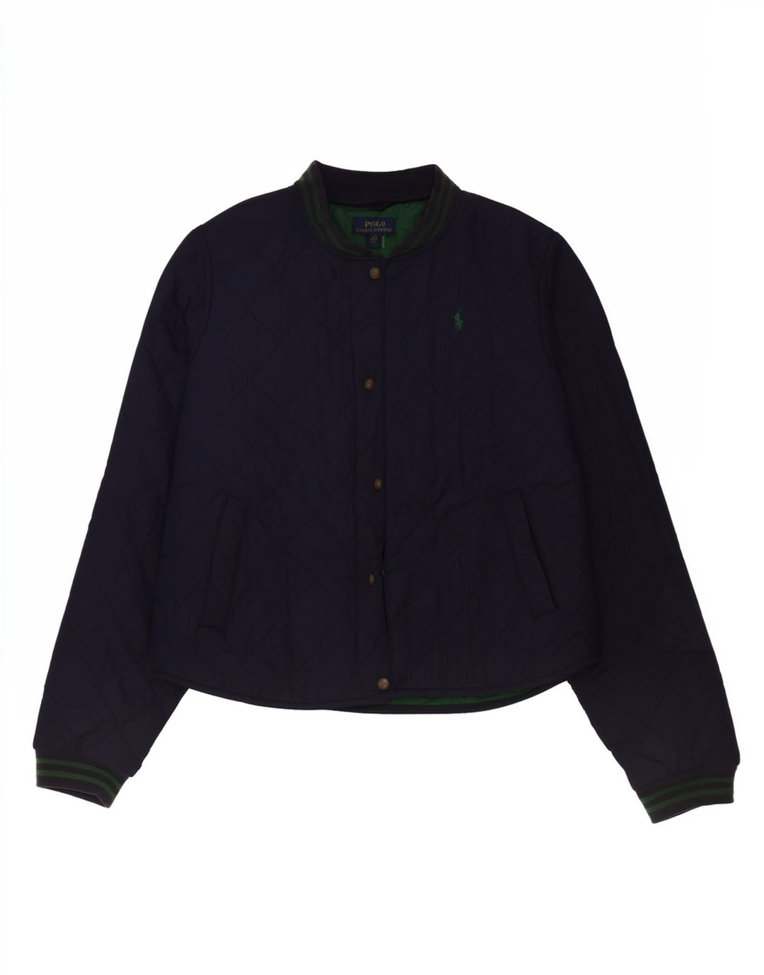 Polo Ralph Lauren Boys καπιτονέ μπουφάν 15-16 ετών XL Navy Blue Polyester
