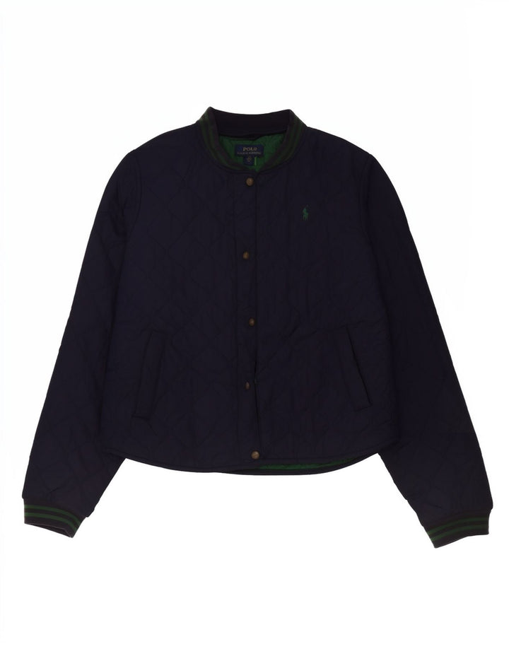 Polo Ralph Lauren Boys καπιτονέ μπουφάν 15-16 ετών XL Navy Blue Polyester