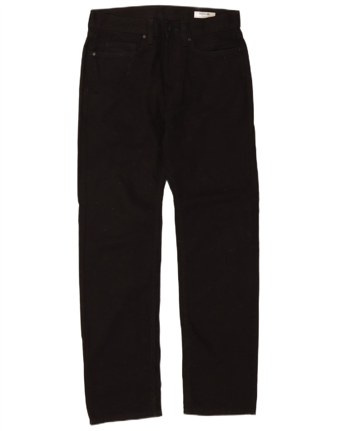 Ανδρικό τζιν ίσιο Marks & Spencer Regular Fit W32 L31 Μαύρο βαμβακερό