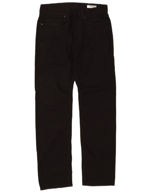 Ανδρικό τζιν ίσιο Marks & Spencer Regular Fit W32 L31 Μαύρο βαμβακερό