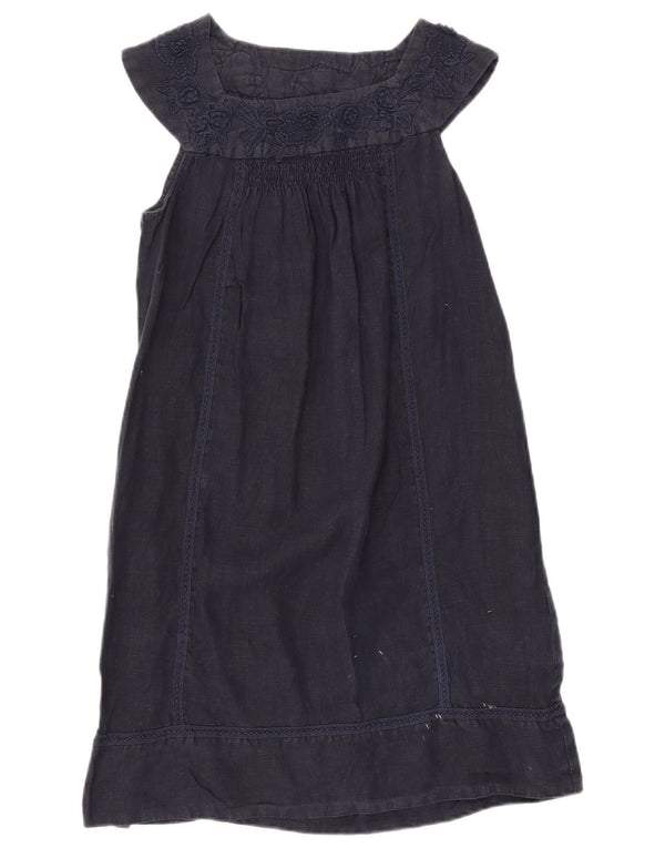 Zara Γυναικείο Αμάνικο Φόρεμα A-Line UK 12 Medium Navy Blue