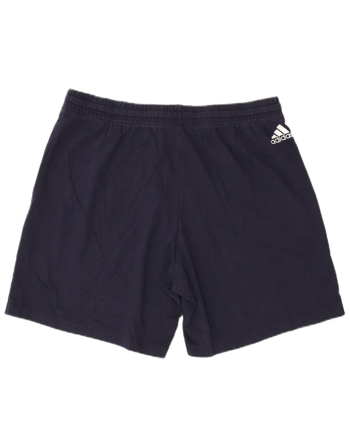 Ανδρικό γραφικό αθλητικό σορτς ADIDAS XL Navy Blue Cotton
