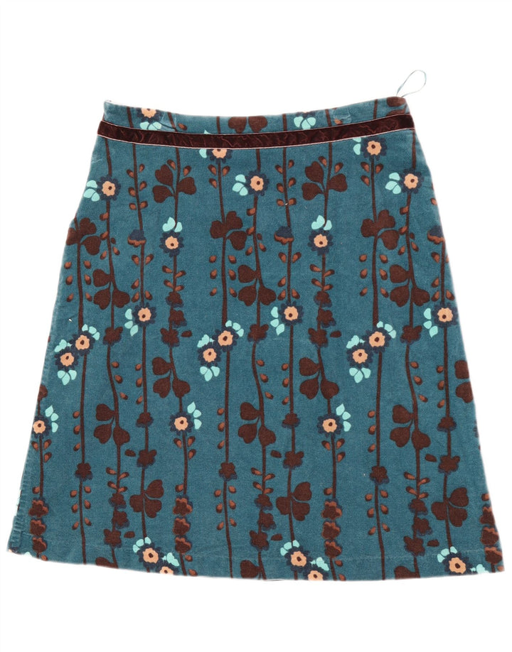 White Stuff Γυναικεία Φούστα Α-Line UK 12 Medium W30 Blue Floral