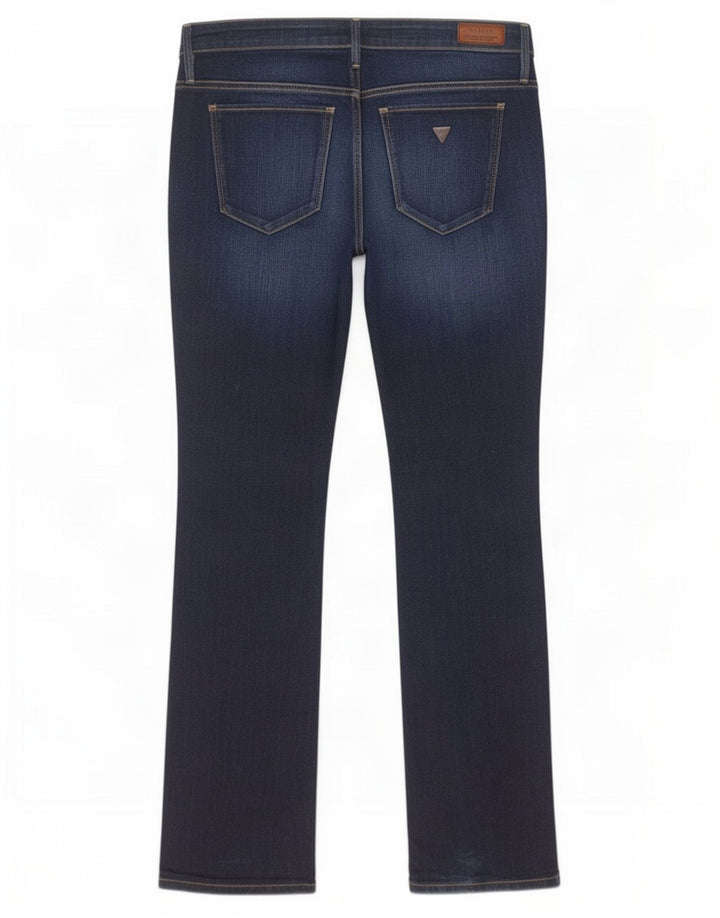 Γυναικείο τζιν με χαμηλό μπότα Guess W29 L33, Navy Blue Cotton