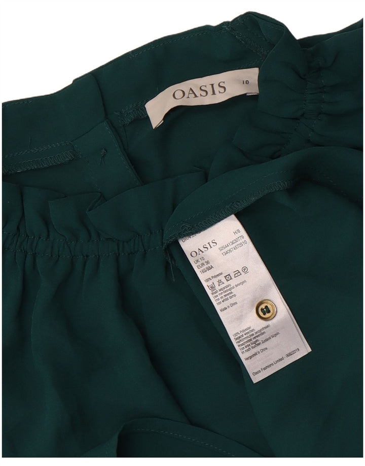 Oasis Γυναικεία Αμάνικη Μπλούζα Τοπ UK 10 Small Green Polyester