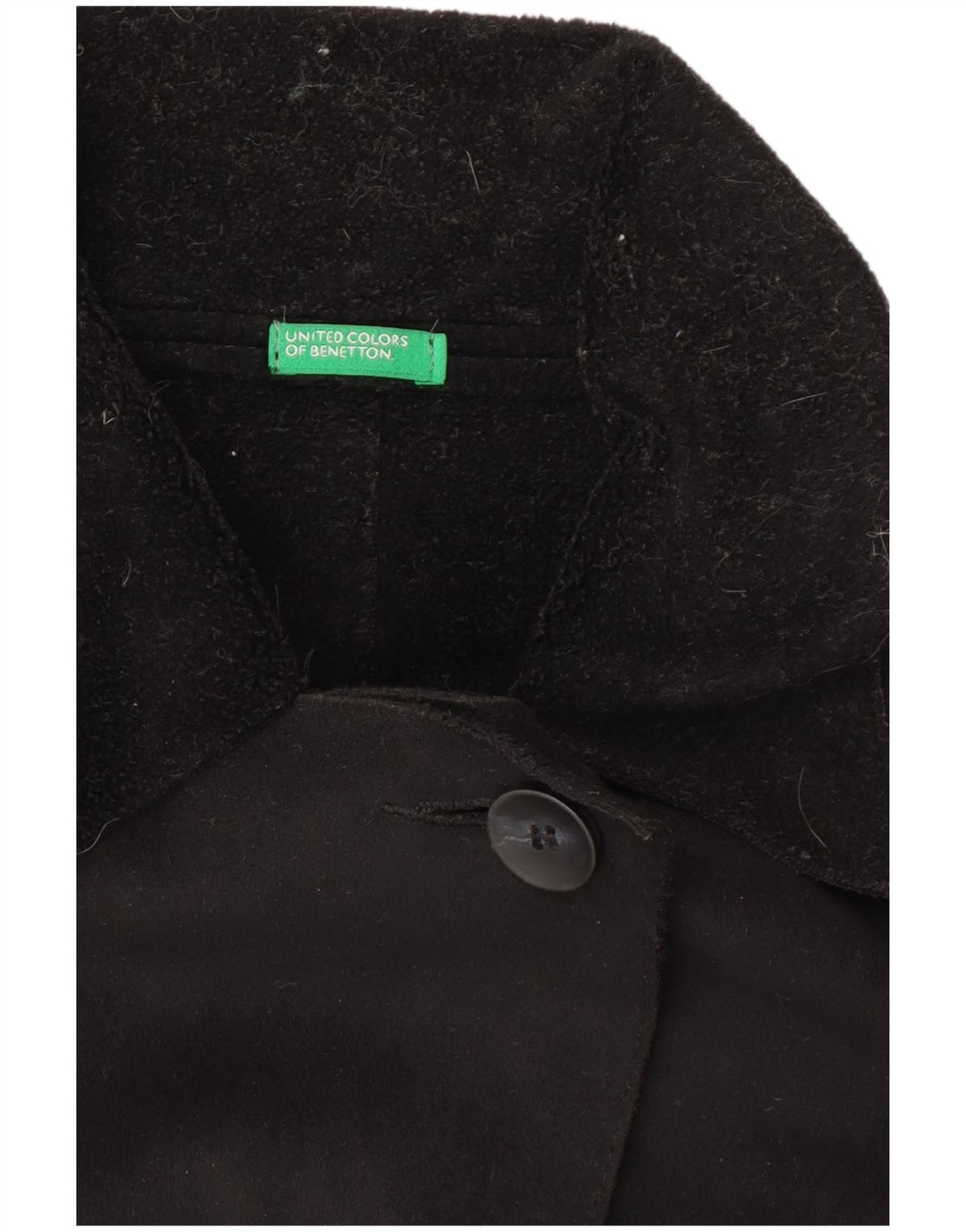 Γυναικείο παλτό Benetton UK 14 Medium Black