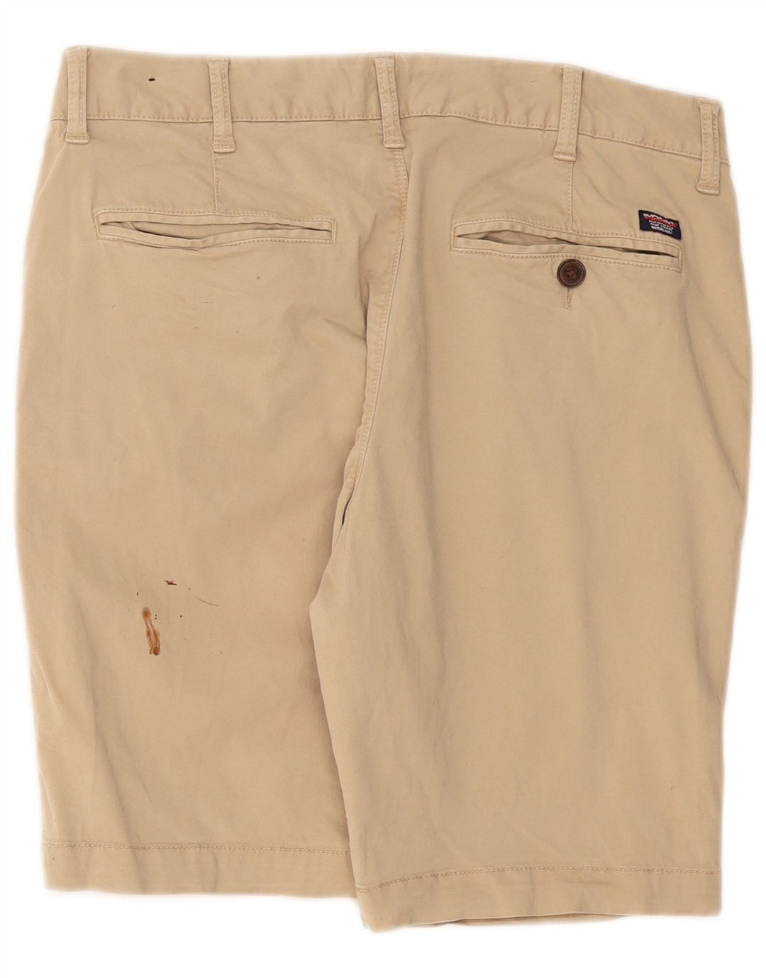 Ανδρικό σορτς Chino Superdry W32 Βαμβακερό μεσαίο μπεζ