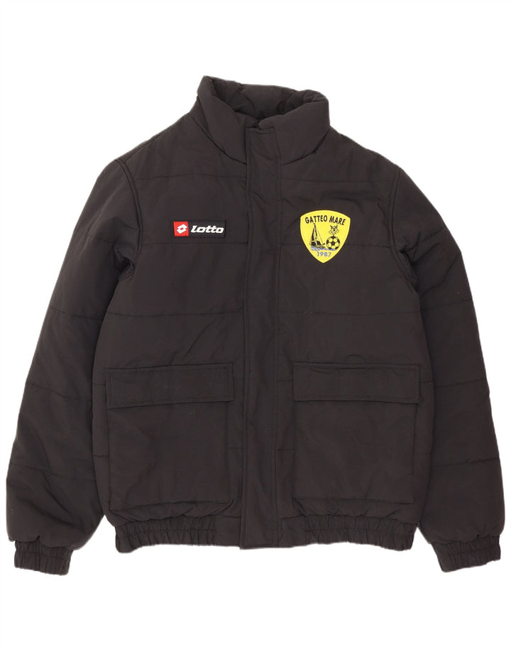 LOTTO Ανδρικό γραφικό μπουφάν με επένδυση UK 40 μεγάλο μαύρο νάιλον