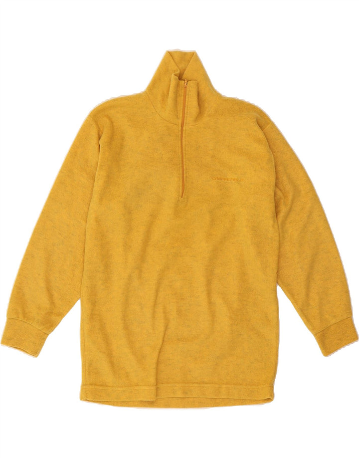CAMPAGNOLO Mens Zip Neck Sweatshirt Jumper Small Yellow Polyester Vintage Campagnolo and Second-Hand Campagnolo from Messina Hembry 