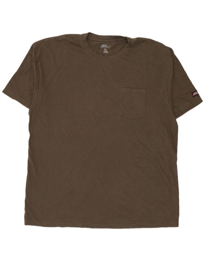 Ανδρικό T-Shirt Dickies Top 3XL Χακί Βαμβακερό