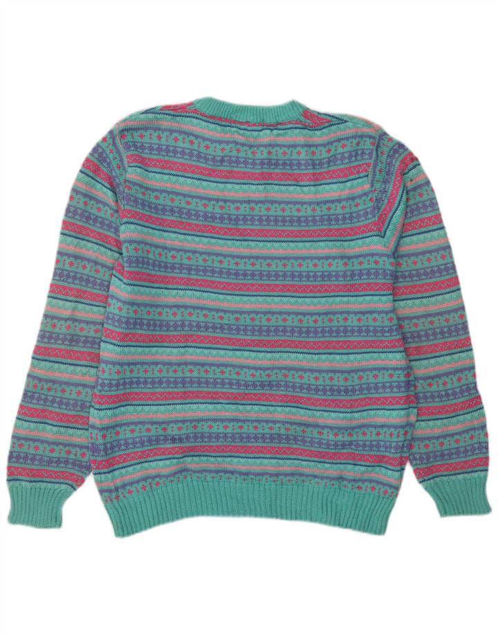 Ανδρικό πουλόβερ L.L.Bean Crew Neck Jumper Μεγάλο πολύχρωμο μαλλί Fair Isle