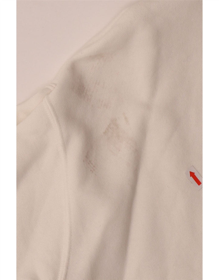 Ανδρικό γραφικό φούτερ NIKE με χαλαρή εφαρμογή Jumper XS Λευκό βαμβακερό