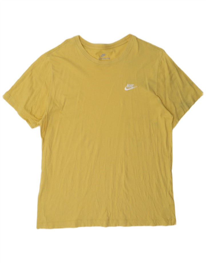 Ανδρικό μπλουζάκι Nike με μεγάλο κίτρινο βαμβάκι