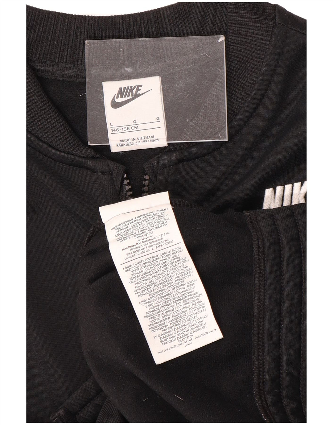 Κορίτσια γραφική φόρμα NIKE Top Jacket 12-13 Years Large Black