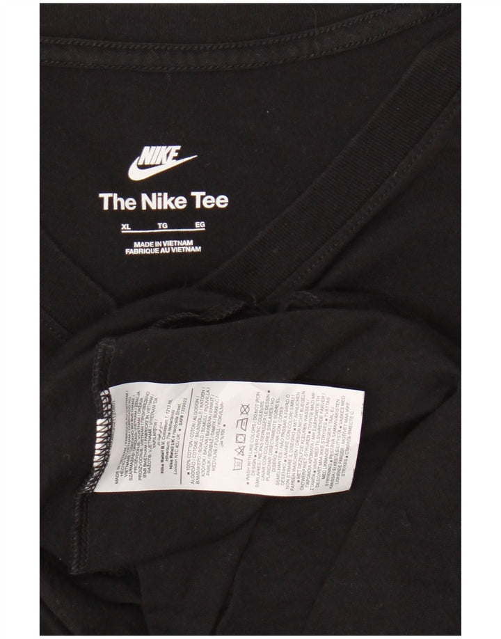 Ανδρικό T-Shirt NIKE Top XL Μαύρο βαμβακερό