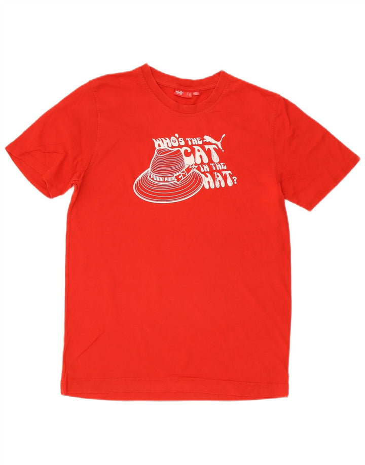 Ανδρικό γραφικό μπλουζάκι Puma Top Medium Red