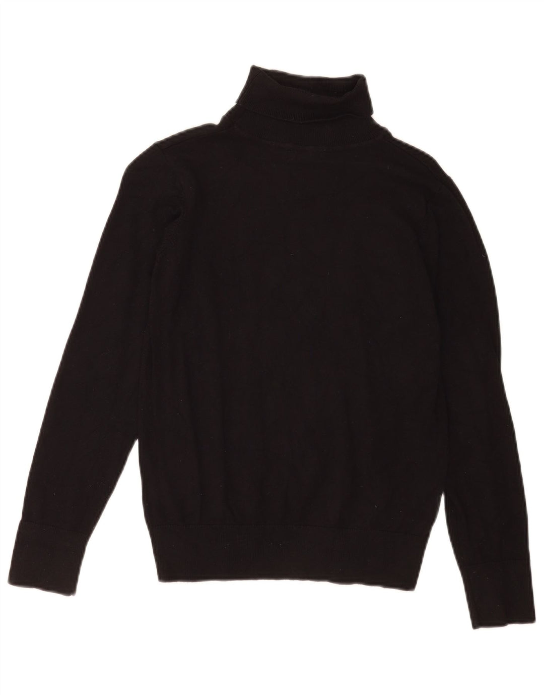 Γυναικείο πουλόβερ με ρολό λαιμόκοψης Oasis UK 10 Small Black Viscose