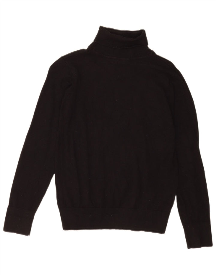 Γυναικείο πουλόβερ με ρολό λαιμόκοψης Oasis UK 10 Small Black Viscose