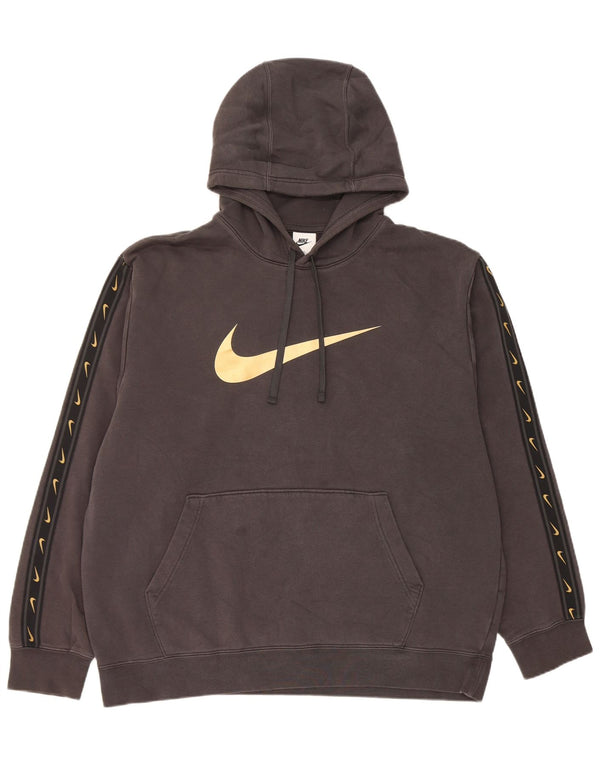 Ανδρικό γραφικό φούτερ με κουκούλα Nike XL Μαύρο, βαμβακερό