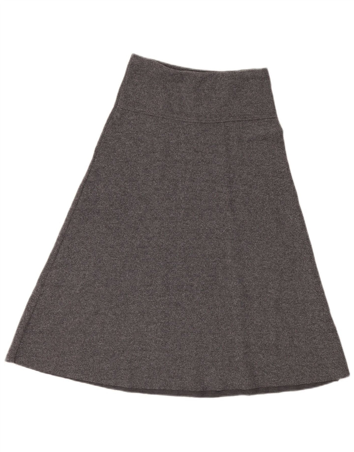 Zara Γυναικεία Ψηλόμεση A-Line φούστα Small W26 Grey Polyester