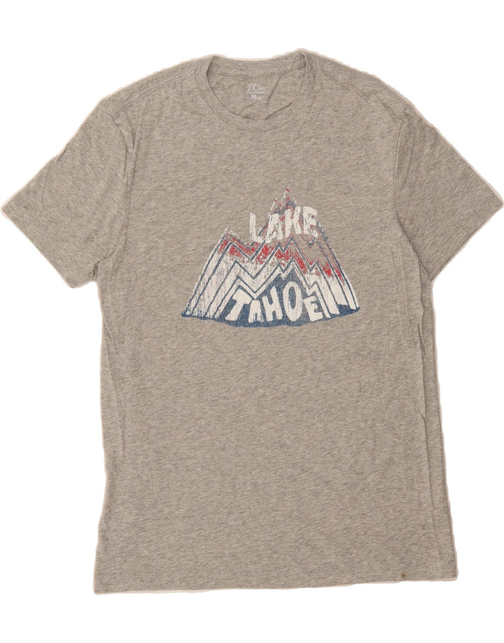 J. CREW Mens Graphic T-Shirt Top Small Grey Cotton Vintage J. Crew and Second-Hand J. Crew from Messina Hembry 