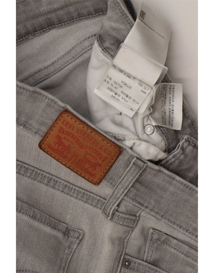 Levi's Womens 711 Skinny Jeans W28 L32 Grey