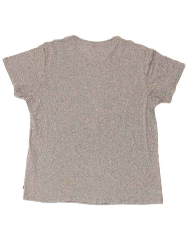 LEVI'S Mens Graphic T-Shirt Top XL Grey Cotton