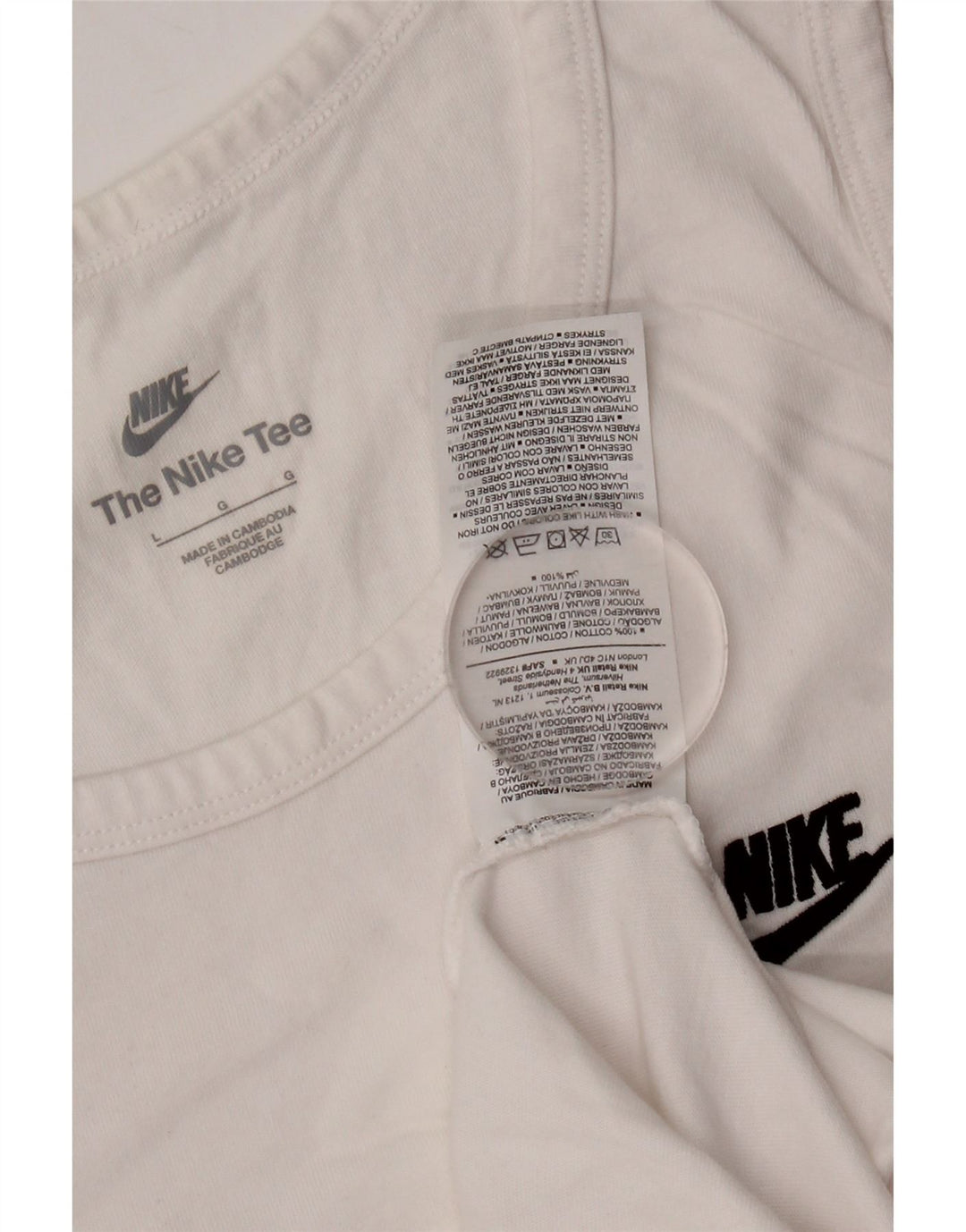 Ανδρικό γιλέκο Nike μεγάλο λευκό βαμβακερό