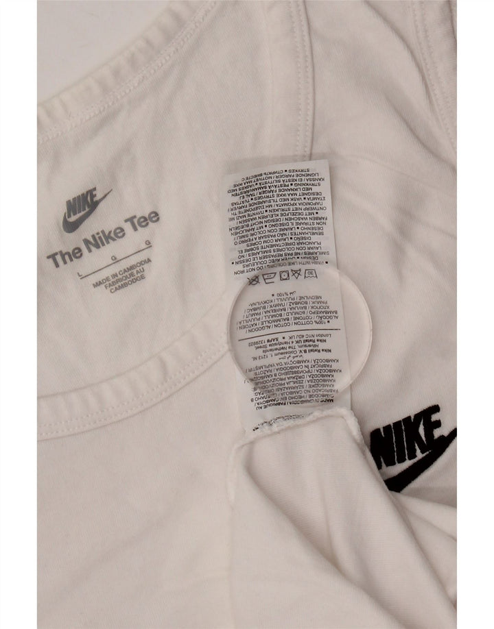 Ανδρικό γιλέκο Nike μεγάλο λευκό βαμβακερό