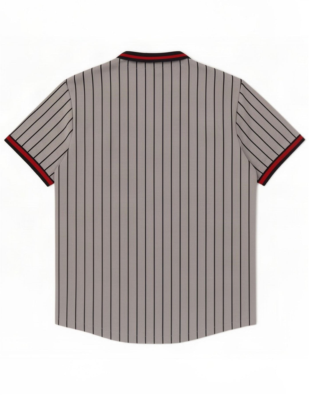 Jack & Jones Mens Short Sleeve Shirt Small Grey Striped Polyester