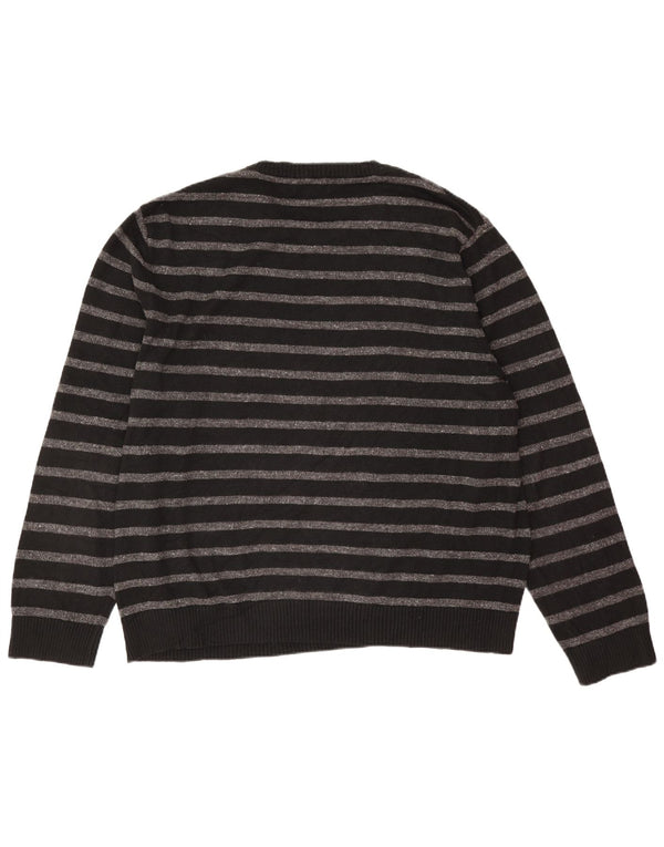 Ανδρικό πουλόβερ Nautica Crew Neck Jumper 2XL Μαύρο ριγέ βαμβακερό