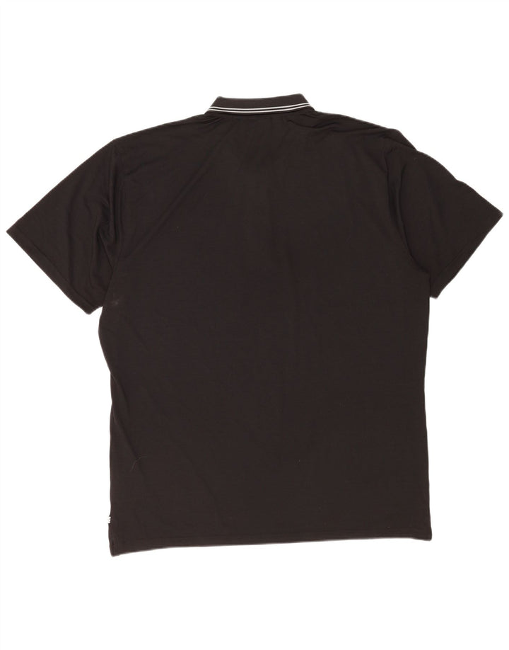 Calvin Klein Ανδρικό Πόλο Μπλουζάκι 2XL Μαύρο ριγέ πολυεστέρα