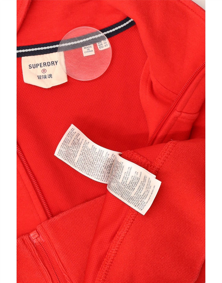 Superdry Γυναικεία φόρμα Crop Top Jacket UK 14 Large Red Colourblock