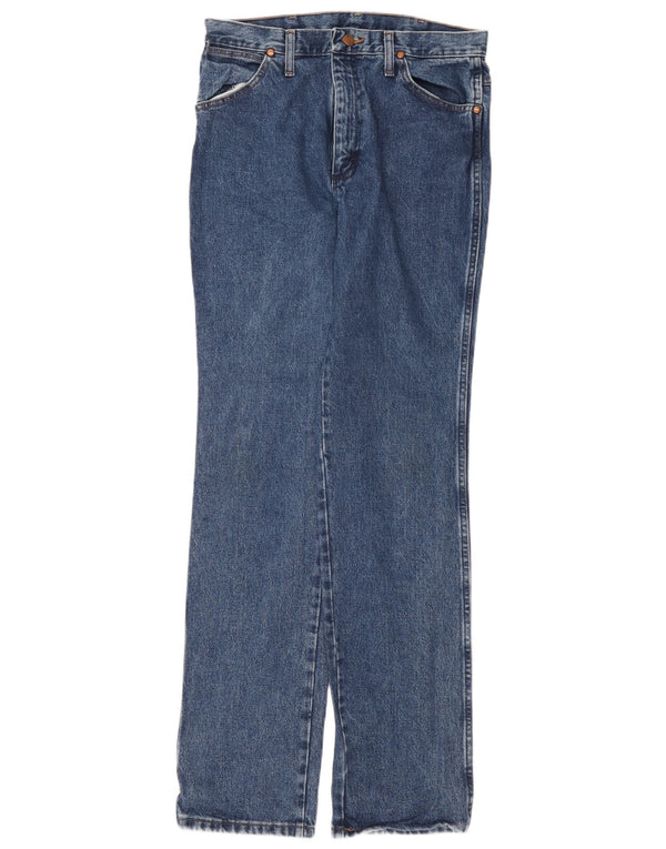 Ανδρικό τζιν Wrangler ίσιο W31 L34 Μπλε βαμβακερό