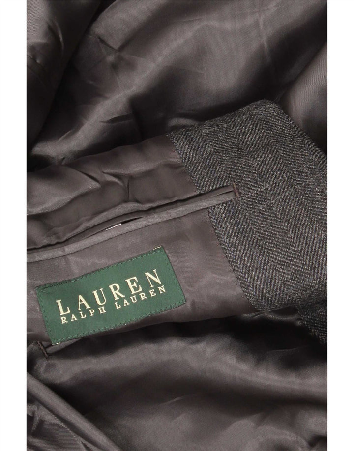 Ralph Lauren Ανδρικό σακάκι μπλέιζερ με κανονική εφαρμογή UK 48 3XL Γκρι ψαροκόκαλο
