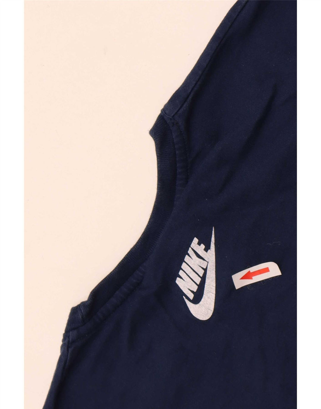 Ανδρικό γραφικό μπλουζάκι Nike, μεγάλο μπλε, βαμβακερό