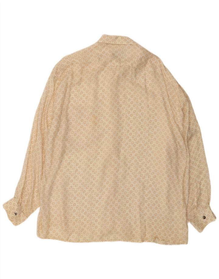 Ανδρικό πουκάμισο TIPO' S XL Off White Floral Cupro