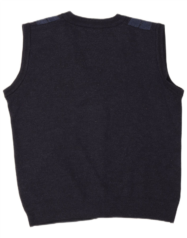 Ανδρικό Αμάνικο Ζακέτα Senator IT 52 Large Navy Blue Check