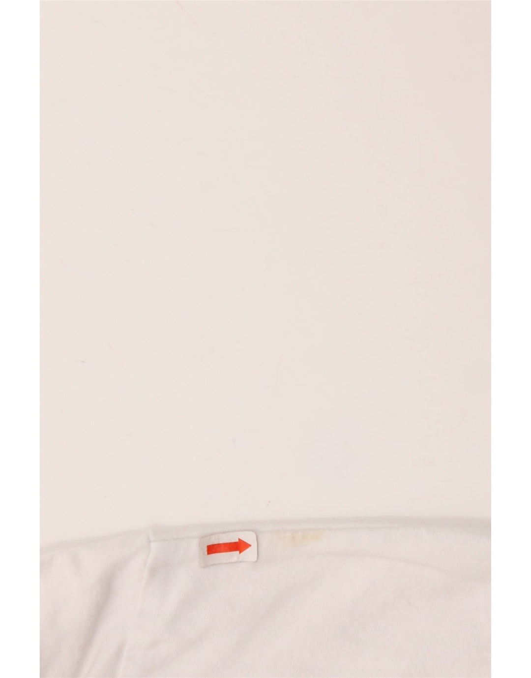 ELLESSE Γυναικείο Crop Graphic T-Shirt Top UK 10 Small White Βαμβακερό