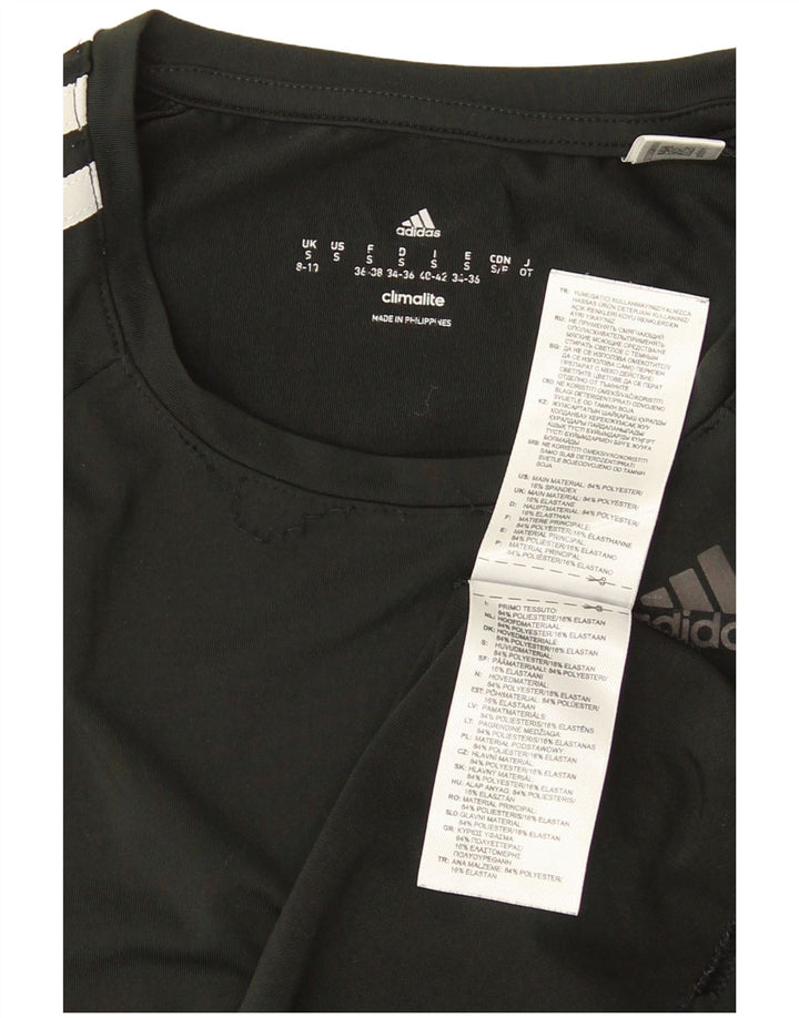 Adidas Γυναικείο T-Shirt Climalite Top UK 8/10 Small Black Polyester