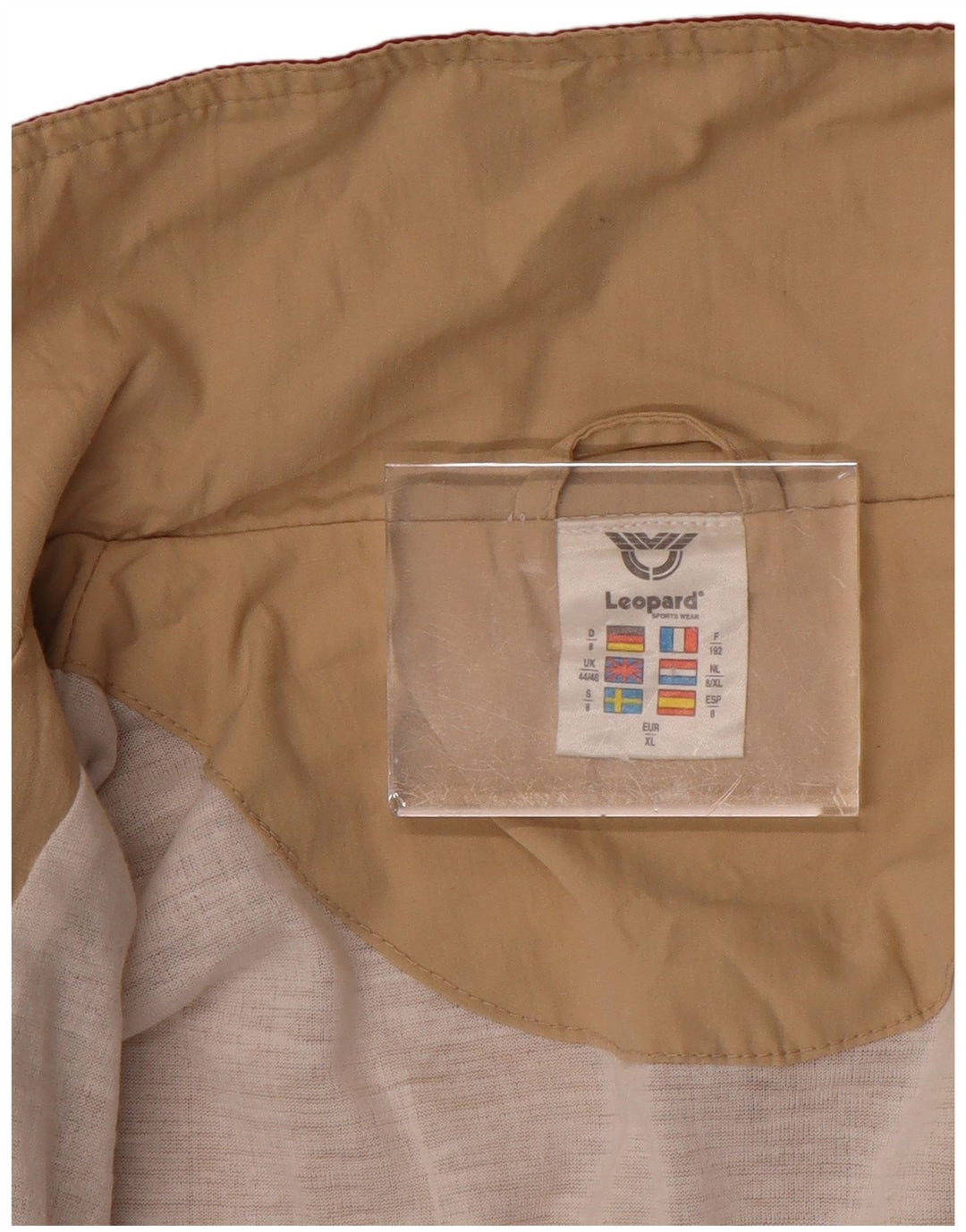 Ανδρικό μπουφάν LEOPARD Windbreaker UK 44/46 XL Red Paisley Cotton