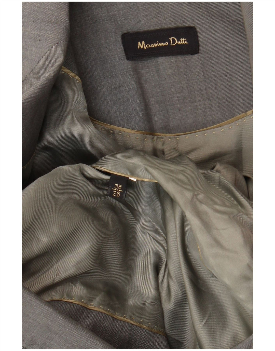 MASSIMO DUTTI Γυναικείο Μπουφάν με 2 κουμπιά σακάκι EU 38 Small Grey