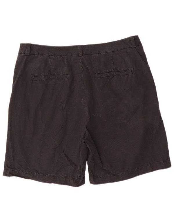 Marks & Spencer Γυναικείο σορτς Chino UK 14 μεγάλο W32 μαύρο βαμβακερό