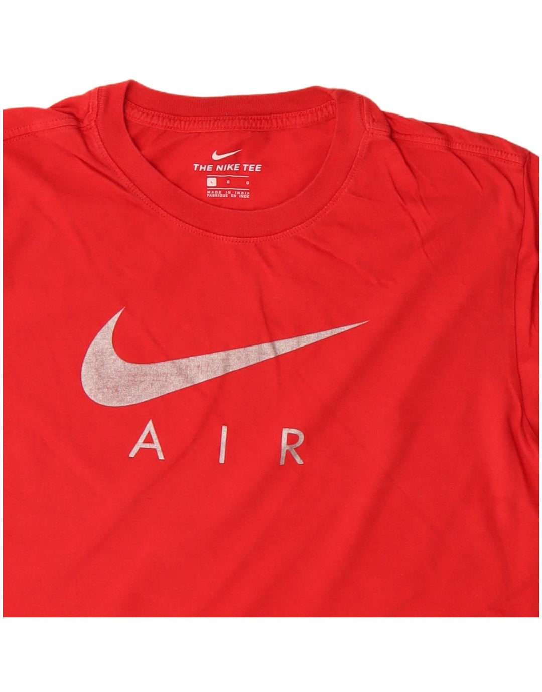 Ανδρικό γραφικό μπλουζάκι Nike, μεγάλο κόκκινο βαμβακερό