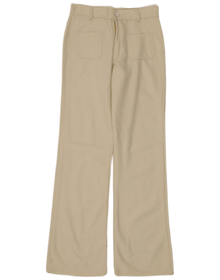 VINTAGE Γυναικείο Bootcut Casual Παντελόνι W30 L34 Μπεζ