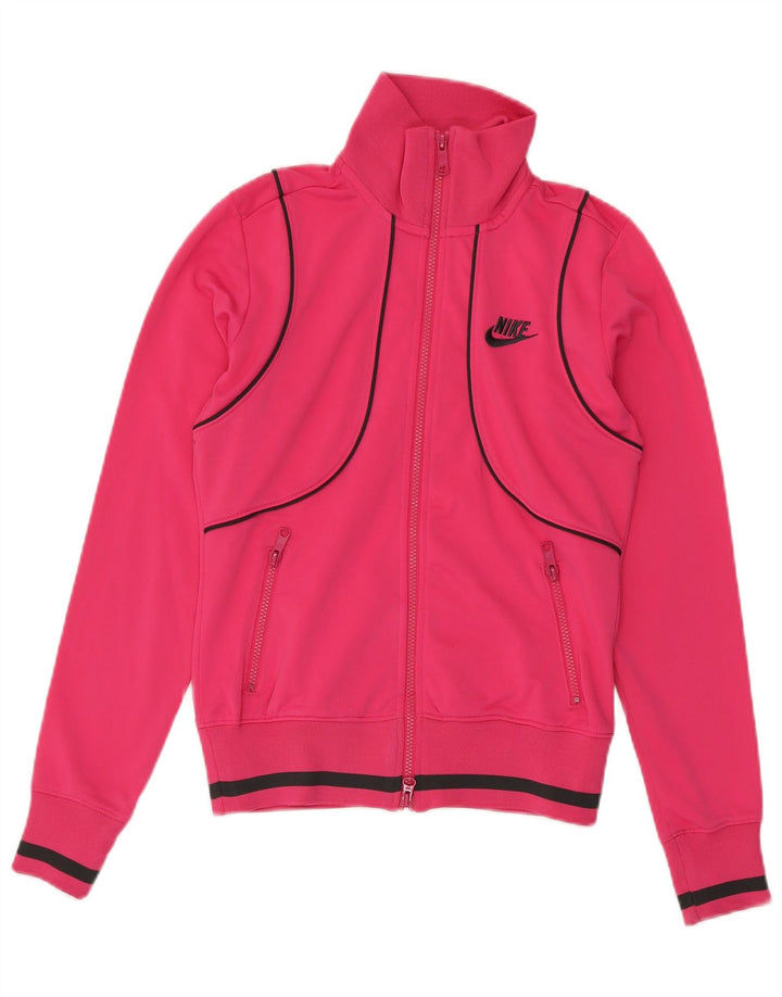 Γυναικεία φόρμα Nike Top Jacket UK 8/10 Small Pink Colorblock Polyester