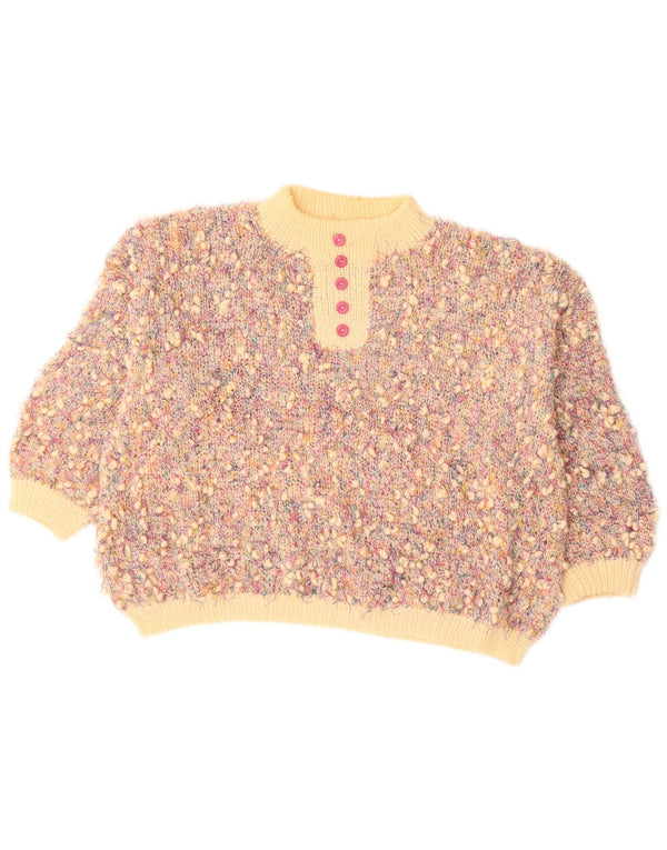 Γυναικείο πουλόβερ με λαιμό χελώνα VINTAGE UK 20 2XL Πολύχρωμο Flecked