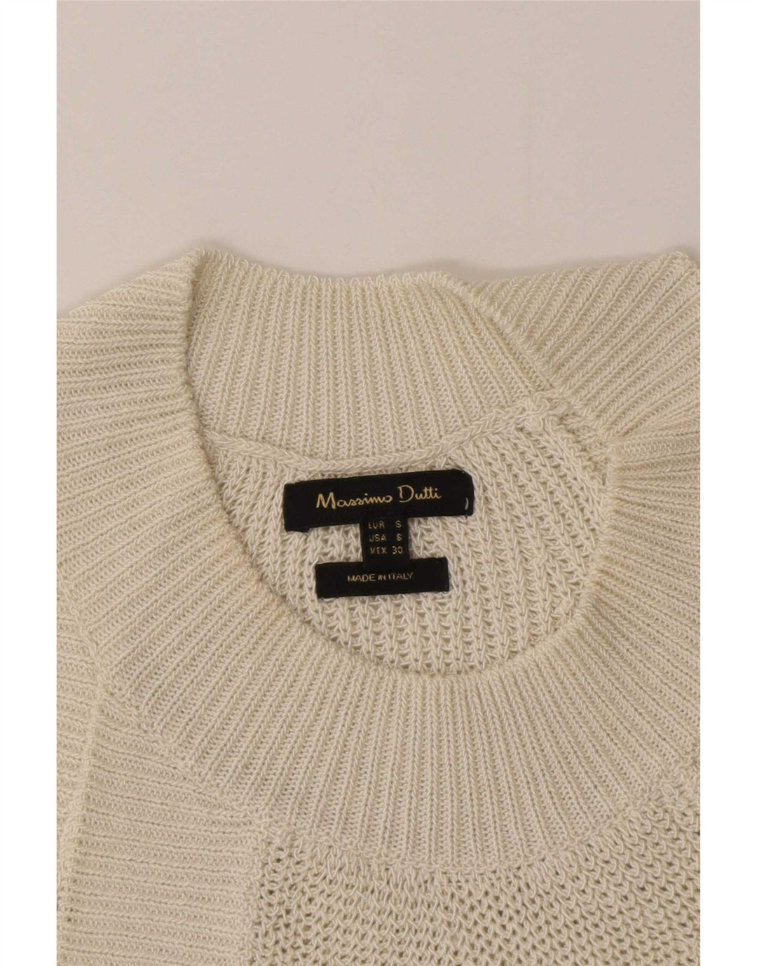 Massimo Dutti Γυναικείο Knit Halter Top 10 Small Off White