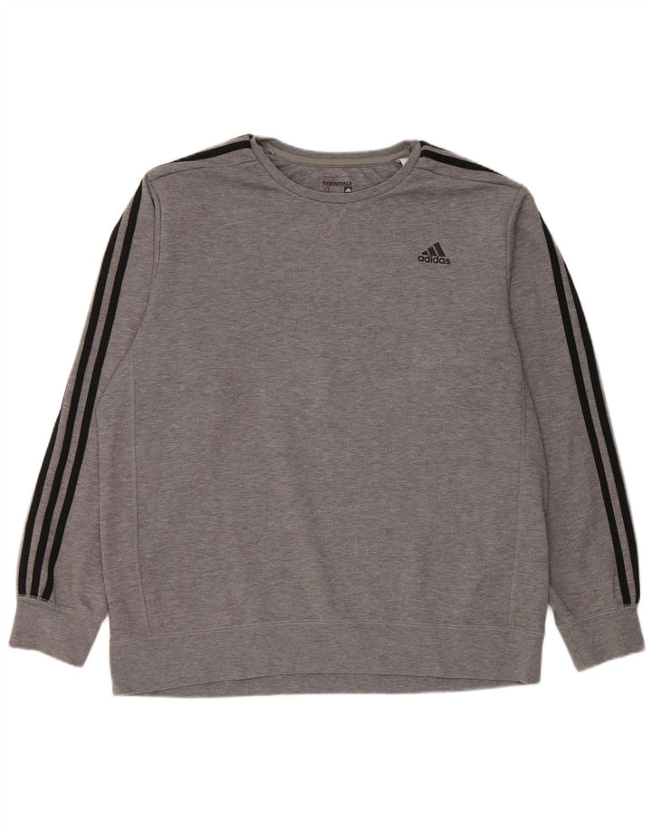 Ανδρικό φούτερ Adidas Jumper XL με γκρι φλύκταινες πολυεστέρας